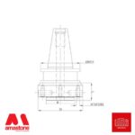 Cono portautensile ISO 40 per mole da ribasso - Agut Prussiani Nuovo Tipo - IMS