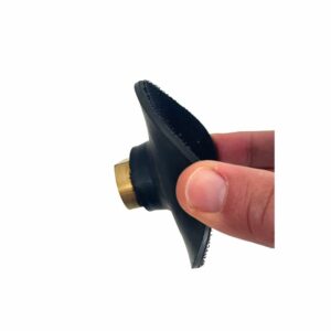 Platorello flessibile velcro con foro centrale