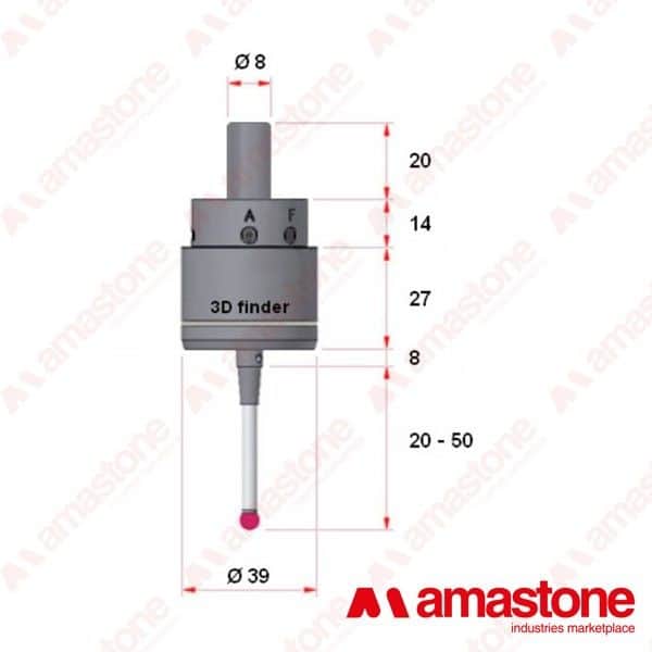 CNC Qualità Tastatore Elettronico 160 Mm – Con Lampada LED E Segnale Acustico