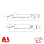 Disegno di fresa per bassorilievi 170 mm marmo Omgf 2