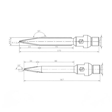 Disegno Di Fresa Per Bassorilievi Bit H170 Mm Marmo Omgf
