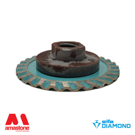 Dischetto da taglio a corona turbo per granito "Mini Turbino" - Diametro 65 mm - Sifa