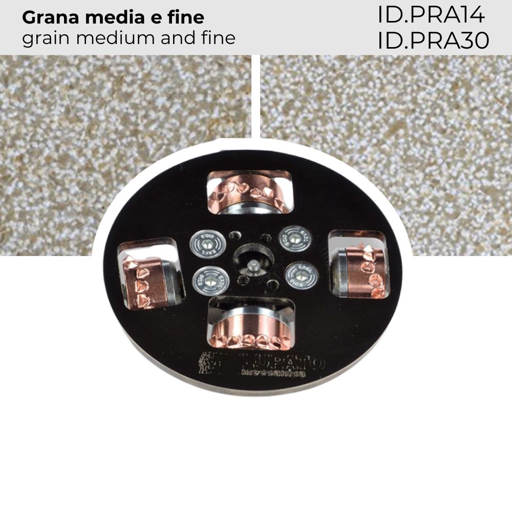 Stona Piatto Bocciardatore Ø150mm Grana Media E Fine Lupato Stona Piatto Bocciardatore Ø150mm Grana Media E Fine Lupato