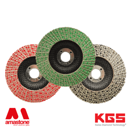 Disco lamellare diamantato per levigatura a secco Hybrid CN - KGS