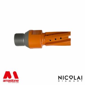 Fresa a candela CNC quarzite naturale montata sul cono portautensile - Nicolai