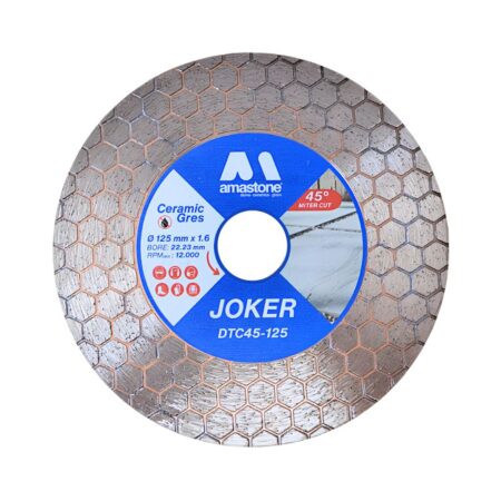 Joker 125 Mm Disco Diamantato Taglio 45° Ceramica Amastone