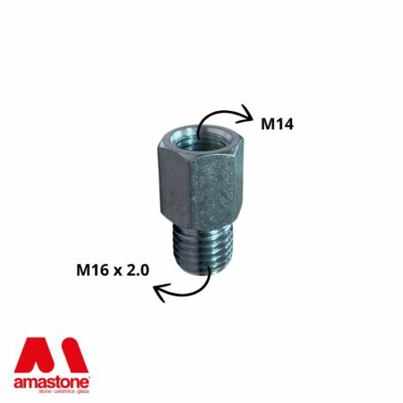 Adattatore M14 Femmina M16 Maschio Passo 2 Amastone