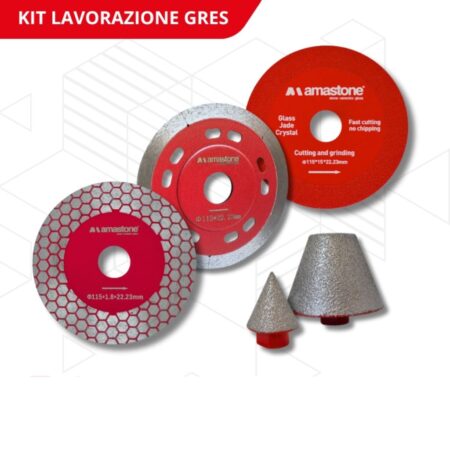 Kit Utensili Gres Porcellanato Amastone