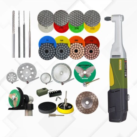 Kit Ceramica Mini Trapano Smerigliatore Lwb E Batteria Proxxon