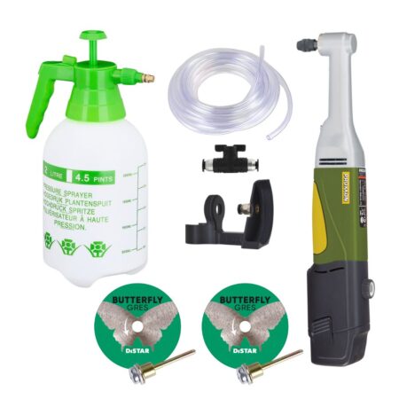 Kit Completo Per Taglio Umido Con Mini Smerigliatore Lwb A + Disco Butterfly