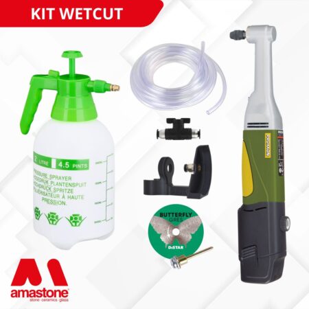 Kit Completo Per Taglio A Umido Con Mini Smerigliatore Lwb A + Disco Butterfly