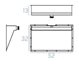 Vasca Bagno Totalmente Da Rivestire Filo 52x32xh13