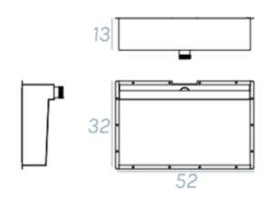 Vasca Bagno Totalmente Da Rivestire Standard 52x32xh13
