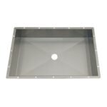 Vasca In Acciaio Inox Lavabo Bagno Totalmente Da Rivestire Fondo Con Pendenza