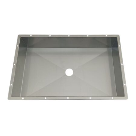 Vasca In Acciaio Inox Lavabo Bagno Totalmente Da Rivestire Fondo Con Pendenza