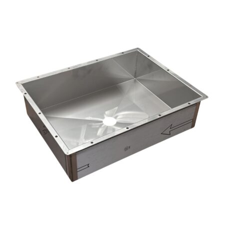 Vasca In Acciaio Inox Lavabo Bagno Totalmente Da Rivestire Fondo Con Pendenza