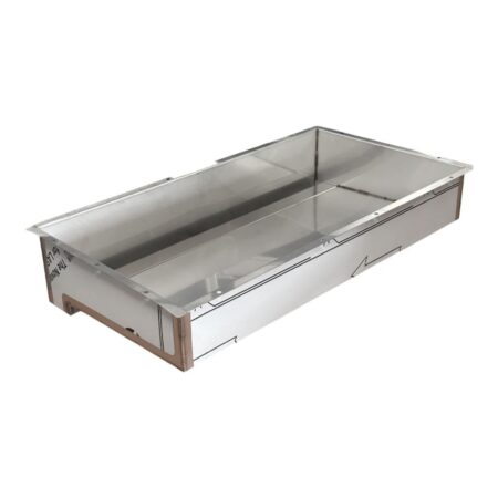 Vasca In Acciaio Inox Lavabo Bagno Totalmente Da Rivestire Scarico Libero