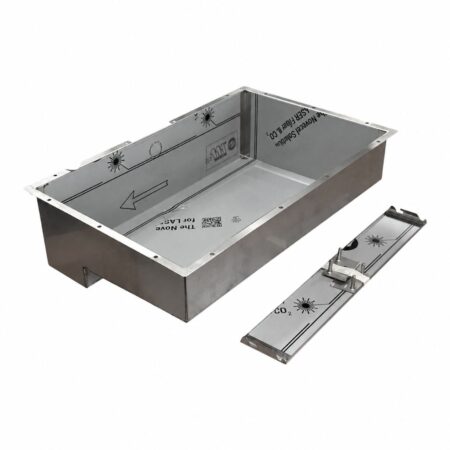 Vasca In Acciaio Inox Lavabo Bagno Totalmente Da Rivestire Canale Ispezionabile Standard H95