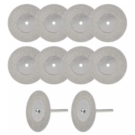 10 Dischetti Diamantati Ceramica Dremel Proxxon Gambo 3 Mm Amastone