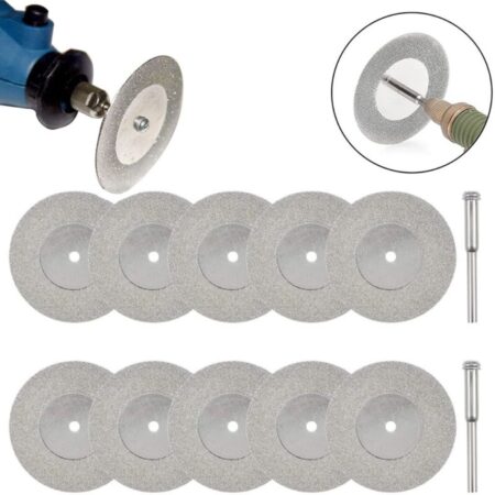 10 Dischetti Diamantati Ceramica Per Dremel Proxxon