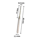 Punta Diamantata Cx Diametro 0,8 Mm Altezza Utile 17 Mm