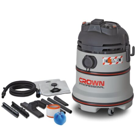 Ct99741 Aspirapolvere Aspiraliquidi 1200w – 35 Litri Pulizia Filtro Automatica Crown
