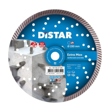 Disco Diamantato Turbo 232 Extra Max Cemento Armato Ø230mm Distar