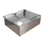 Vasca In Acciaio Lavello Cucina Pareti Perimetrali Da Rivestire Fondo A Vista Con Pendenza