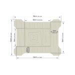 Pulsantiera Scarico Wc Piastrellabile Compatibile Con Grohe