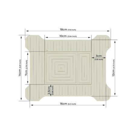 Pulsantiera Scarico Wc Piastrellabile Compatibile Con Grohe