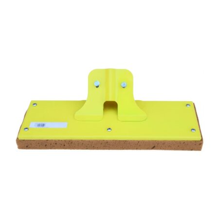 Frattazzo Spugna Beige Lavaggio Stuccatura Cementizia Con Base In Ferro 42 X 13 X 3 Cm