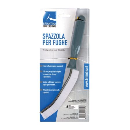 Manico Professionale In Mspazzola Pulisci Fughe 28,5 Cm Setole In Nylon Resistentietallo 150 Cm Resistente Ed Ergonomico
