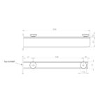 Staffa Di Sostegno Lunghezza 30 Cm Disegno Misure