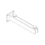 Staffa Di Sostegno Lunghezza 30 Cm Disegno Tecnico