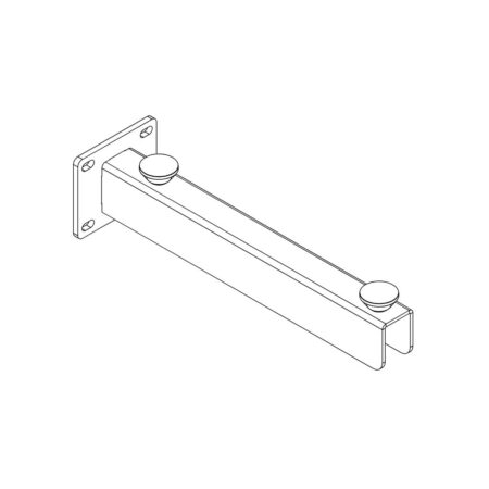 Staffa Di Sostegno Lunghezza 30 Cm Disegno Tecnico