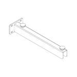 Staffa Di Sostegno Lunghezza 38 Cm Disegno Tecnico