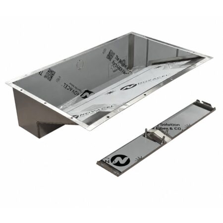 Vasca In Acciaio Inox Lavabo Bagno Totalmente Da Rivestire Canale Ispezionabile