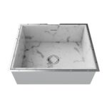 Vasca In Acciaio Inox Lavello Cucina Con Piletta Integrata Sintesi 1