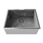 Vasca In Acciaio Inox Lavello Cucina Con Piletta Integrata Sintesi 2
