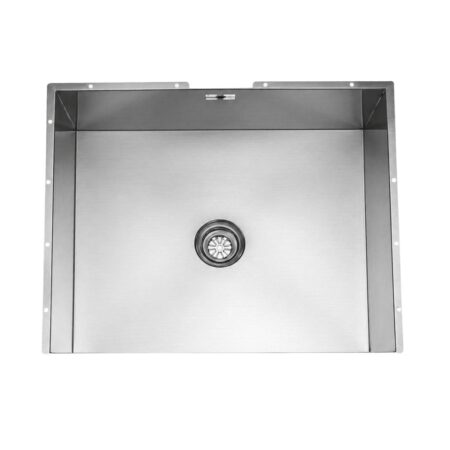 Vasca In Acciaio Inox Lavello Cucina Con Piletta Integrata Foro Centrale