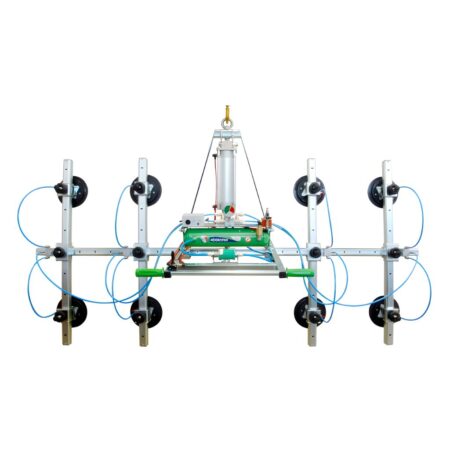 Ventosa Aria Compressa 8 Piastre 360 Kg Exe 8pn360 Gres Per Sollevamento Lastre Manzelli
