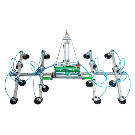 Ventosa Ad Aria Compressa 16 Piastre 360 Kg Exe 16pn360 Gres Per Sollevamento Lastre Gres Porcellanato Manzelli